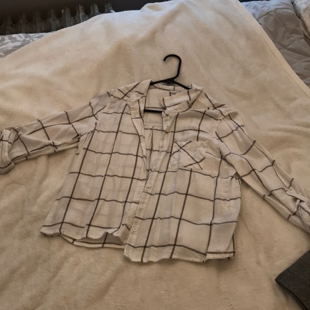 Stripped button down shirt! Never worn
